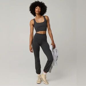 OFFLINE by Aerie The Hugger Cinch hem pant in charcoal